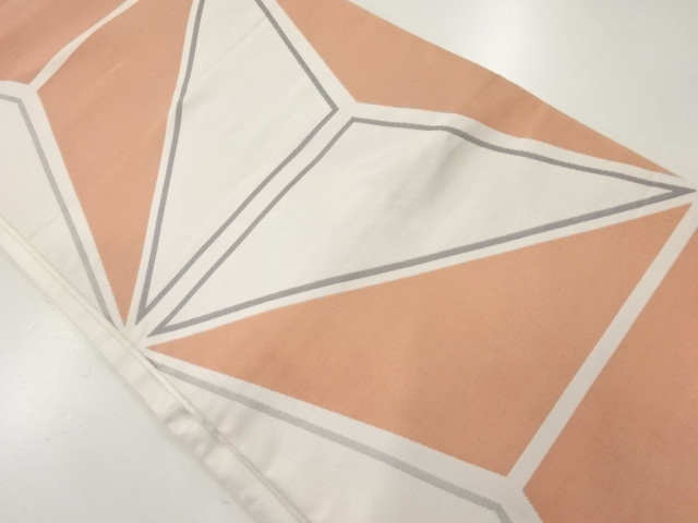 JAPNAESE KIMONO / ANTIQUE FUKURO OBI / SILK / WOVEN ASANOHA